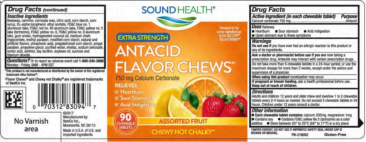 Sound Health Antacid Fruit Chews 90ct