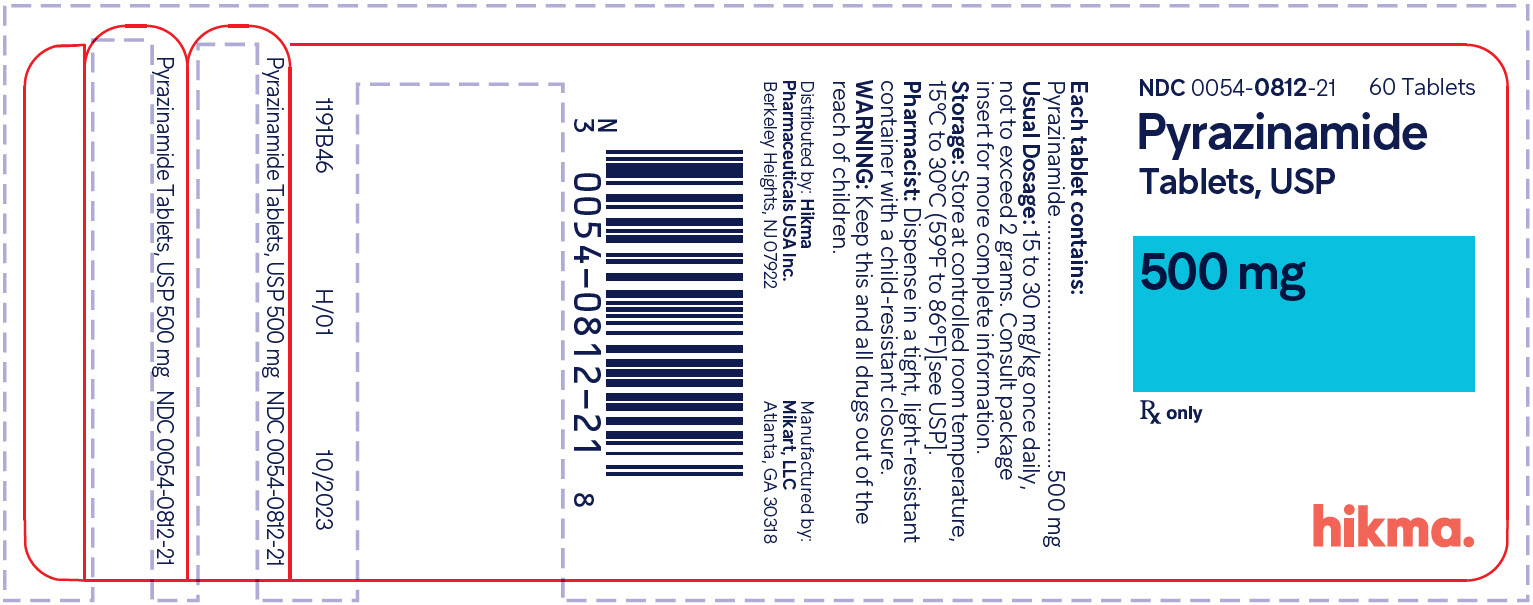 pyrazinamide tabs 500mg 60s bottle label image