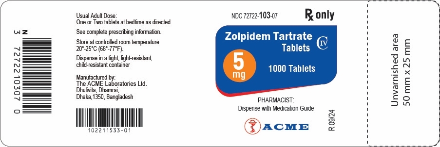 PRINCIPAL DISPLAY PANEL - 5 mg (1000 Tablets) Bottle Label