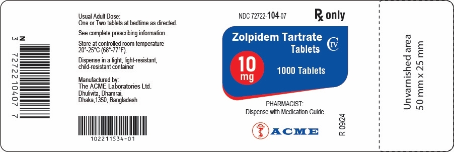 PRINCIPAL DISPLAY PANEL - 10 mg (1000 Tablets) Bottle Label