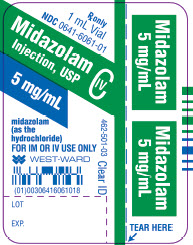Midazolam Injection, USP CIV 5 mg/mL 1 mL Vial