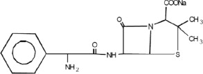 Ampicillin Sodium Structural Formula
