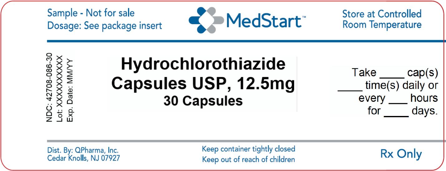 42708-086-30 Hydrochlorothiazide Capsules USP 12_5mg x 30