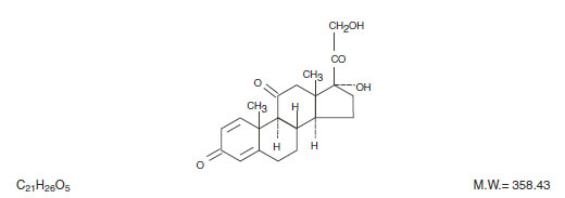 This is an image of the formula for PredniSONE.