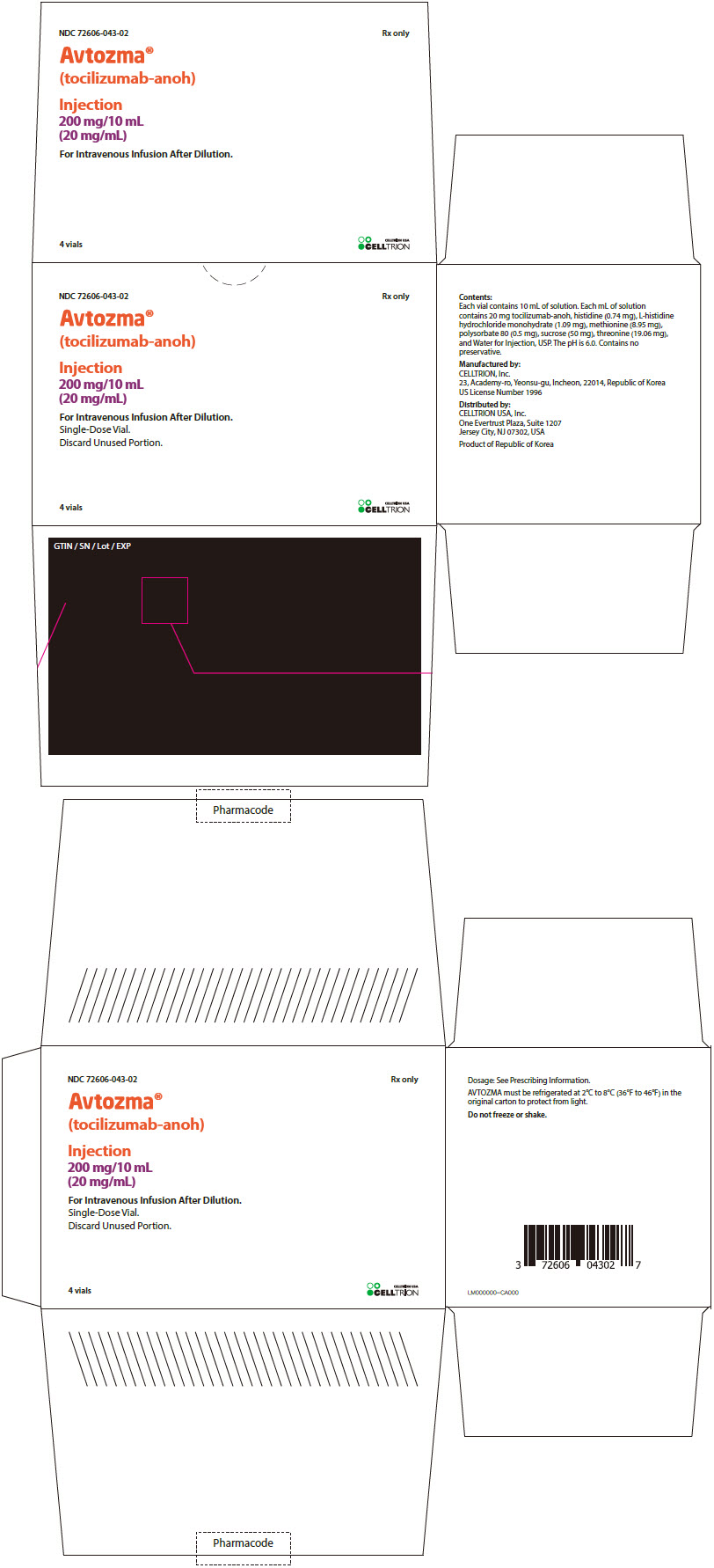 Principal Display Panel - 200 mg/10 mL Vial Carton