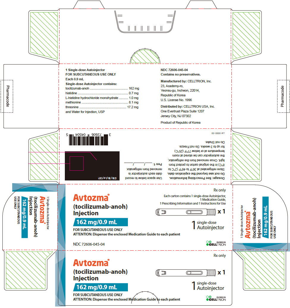 PRINCIPAL DISPLAY PANEL - 162 mg/0.9 mL Autoinjector Carton - NDC: <a href=/NDC/72606-045-04>72606-045-04</a>