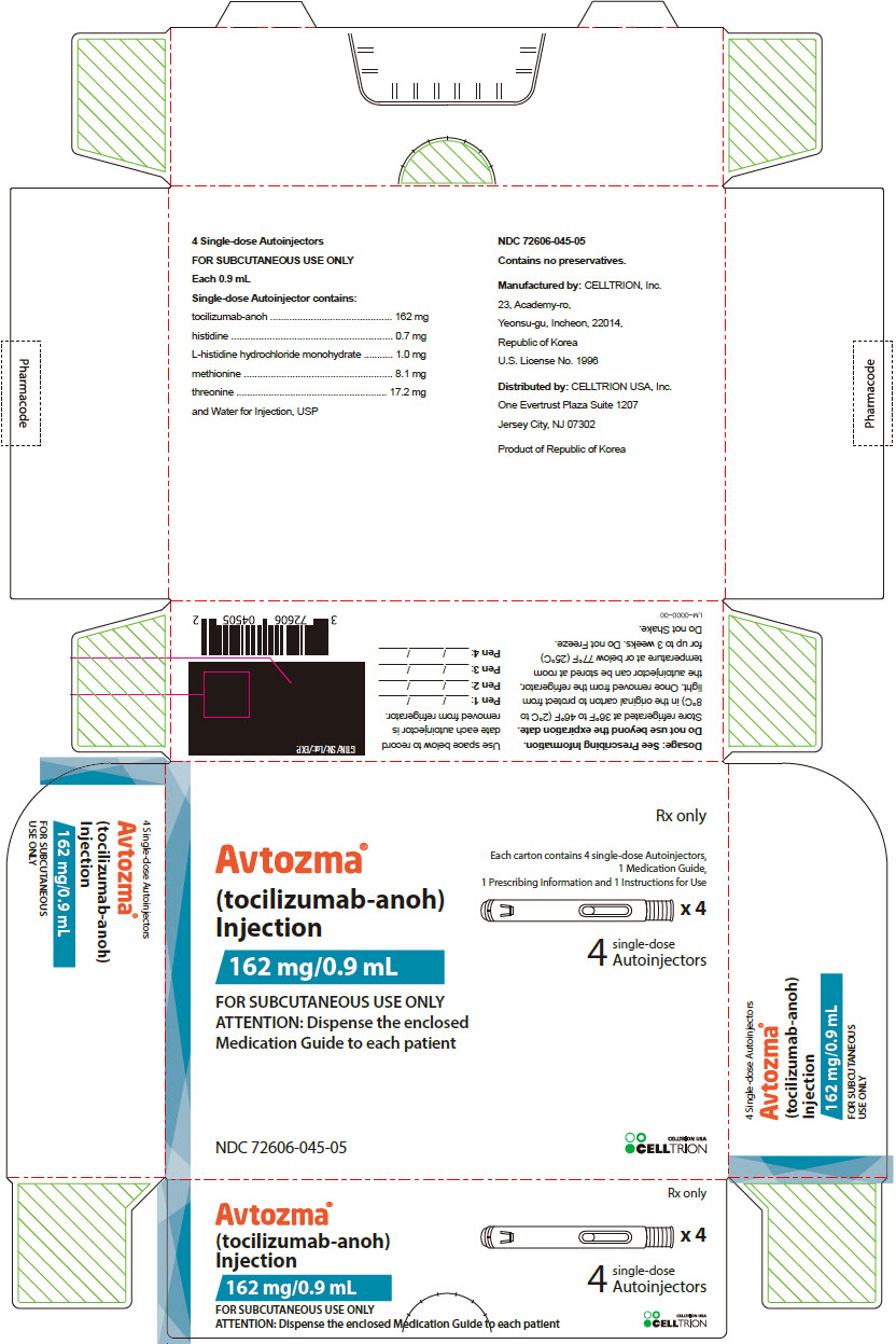 PRINCIPAL DISPLAY PANEL - 162 mg/0.9 mL Autoinjectors Carton - NDC: <a href=/NDC/72606-045-05>72606-045-05</a>