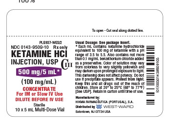 Ketamine HCl Injection, USP 500 mg/5 mL Carton Image