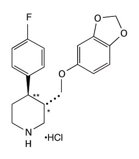 paroxetine hydrochloride molecular structure