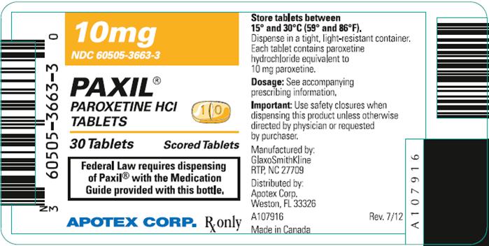 10 mg, 30-tablet bottle label