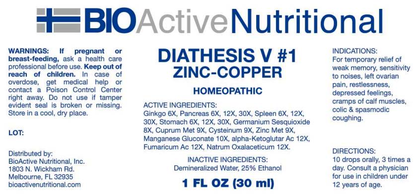 DIATHESIS V 1 Ginkgo Biloba Pancreas Suis Spleen Suis Stomach   BANI0160 Diathesis V 1 11 2 16 