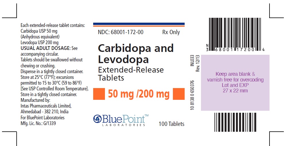 Carbidopa and Levodopa ER 50.200mg, 100 tablets, Rev 1213