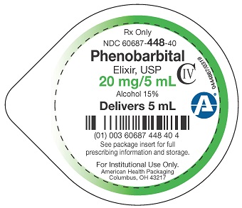 20 mg per 5 mL Phenobarbital Elixir 5 mL Cup Lid