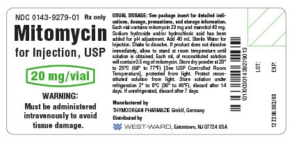Mitomycin for Injection, USP 20 mg/vial container label