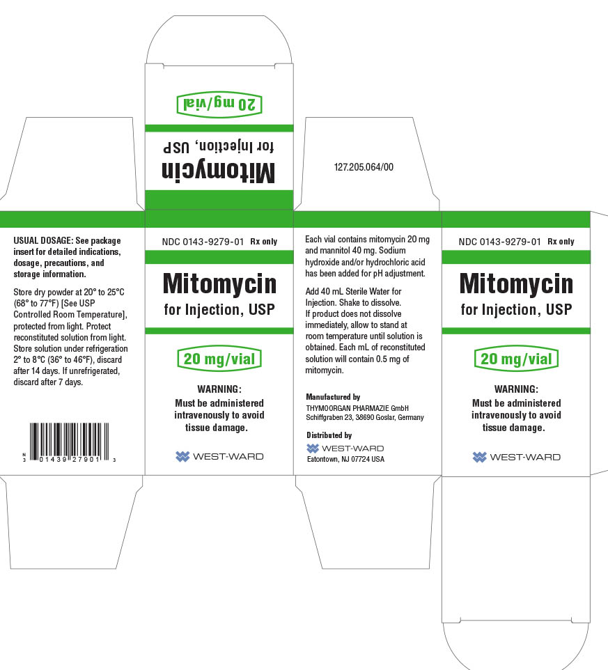 Mitomycin for Injection 20 mg/vial Carton Label