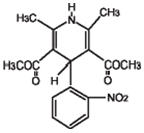 Nifedipine Structural formula