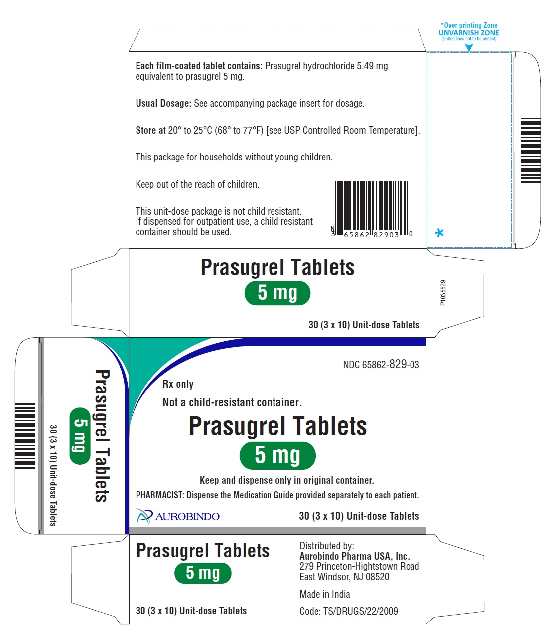 PACKAGE LABEL-PRINCIPAL DISPLAY PANEL - 5 mg (3 x 10) Unit-dose Tablets