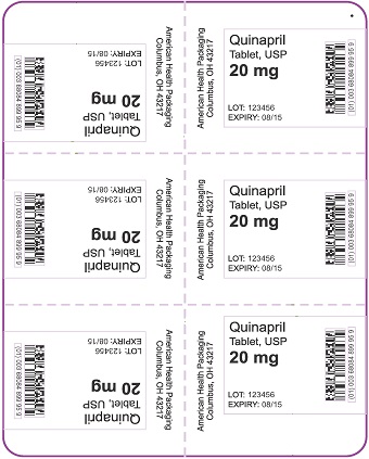 20 mg Quinapril Tablet Blister