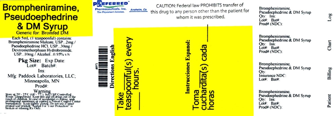 Brompheniramine, Pseudoephedrine and DM Syrup