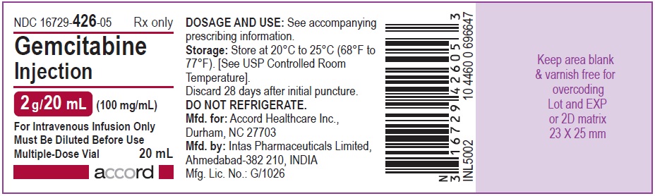 Gemcitabine 2g/20 mL 