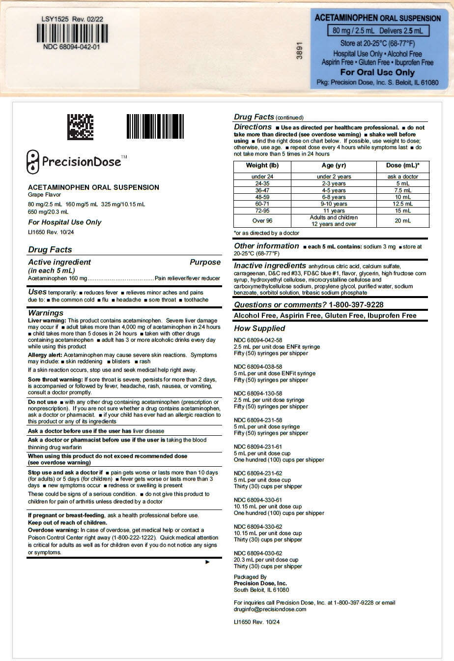 PRINCIPAL DISPLAY PANEL - 2.5 mL Syringe Label