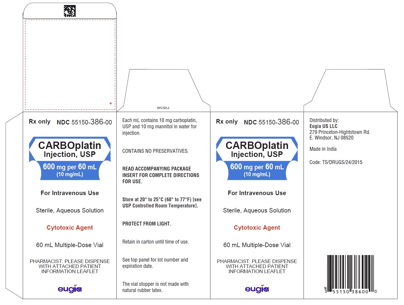 PACKAGE LABEL-PRINCIPAL DISPLAY PANEL-600 mg per 60 mL (10 mg/mL) - Container-Carton (1 Vial)