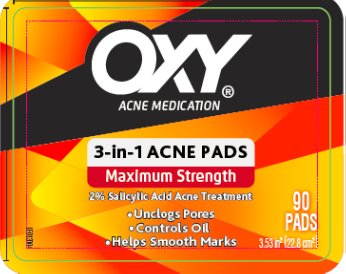 Oxy 3 in 1 Acne Pads