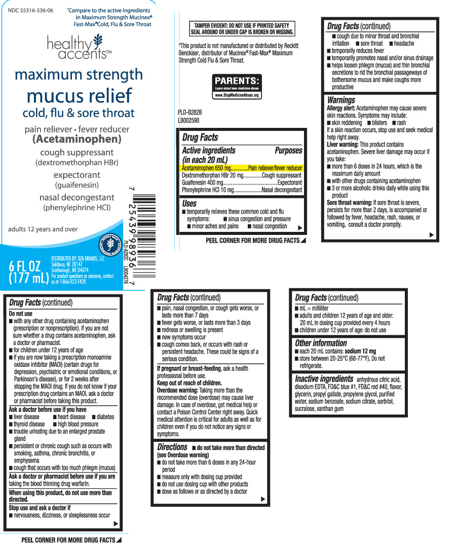 Acetaminophen 650 mg, Dextromethorphan HBr 20mg, Guaifenesin 400 mg, Phenylephrine HCI 10 mg