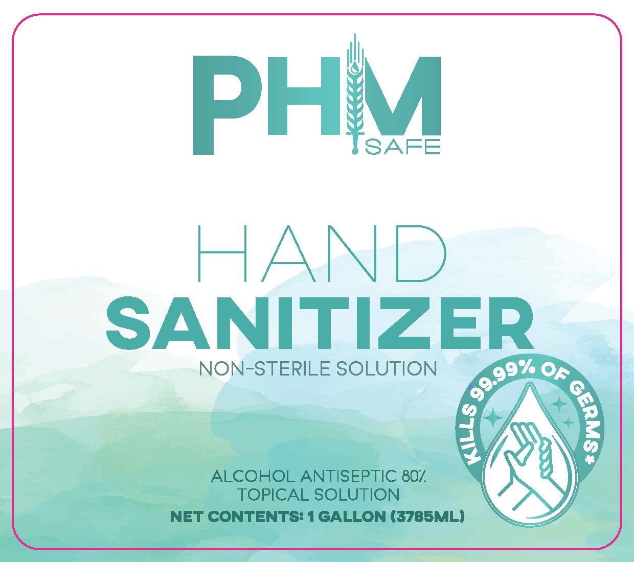 Hand Sanitizer Label Front
