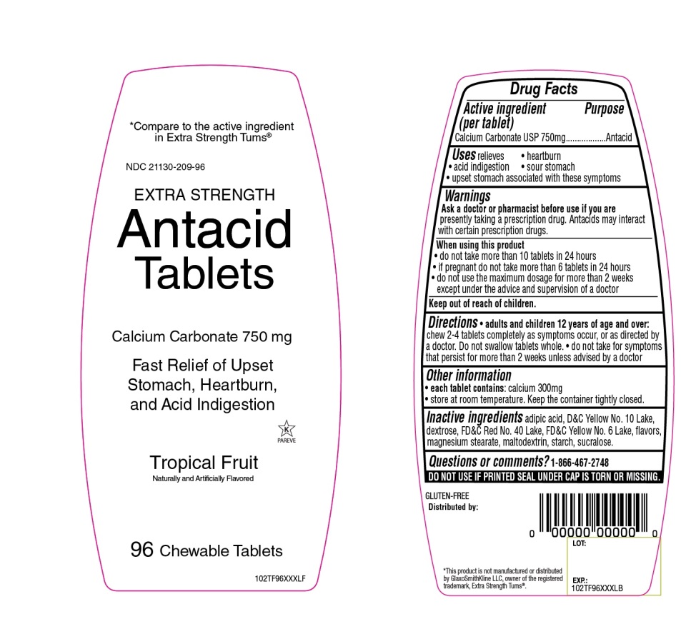 Sig-Care Tropical Fruit Antacid 96 Chewable Tablets