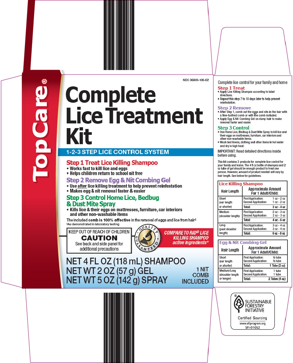 TopCare Complete Lice Treatment Kit image 1