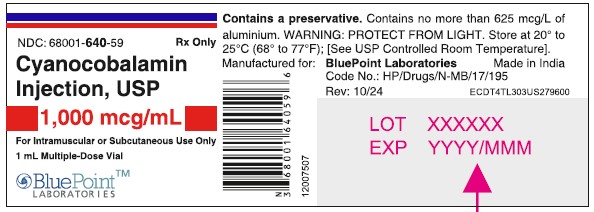 Cyanocobalamin Inj USP Vial Label