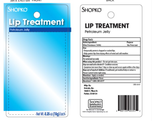 Front and Back Card for Shopko Lip Treatment