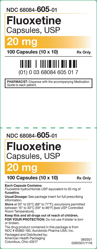 20 mg Fluoxetine Capsules Carton