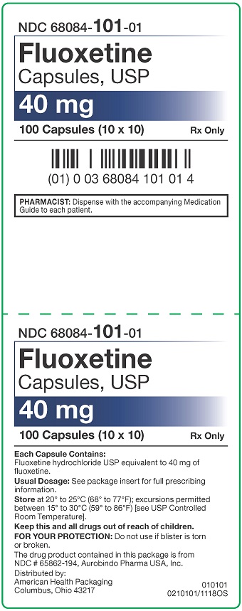 40 mg Fluoxetine Capsules Carton