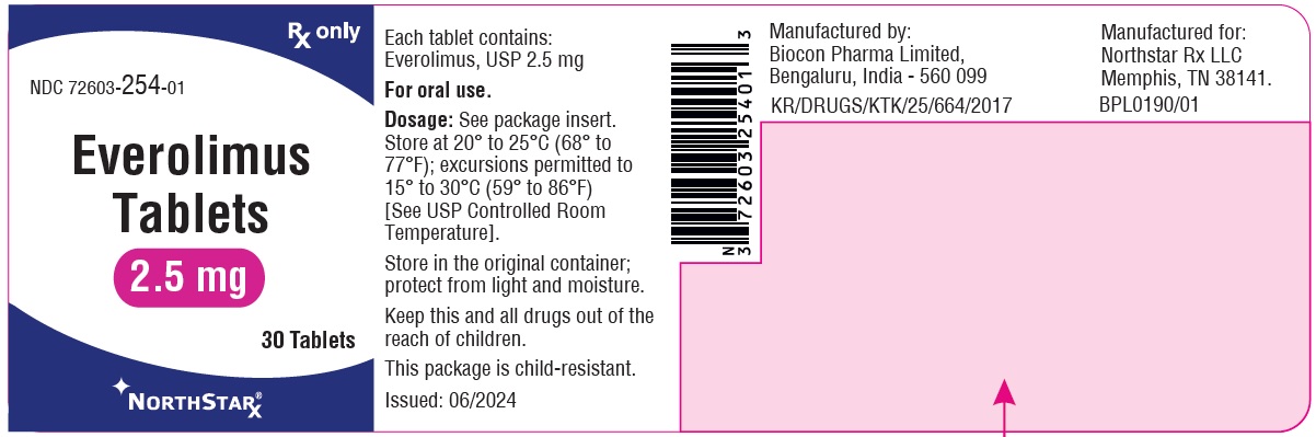 PRINCIPAL DISPLAY PANEL Package Label 2.5 mg 