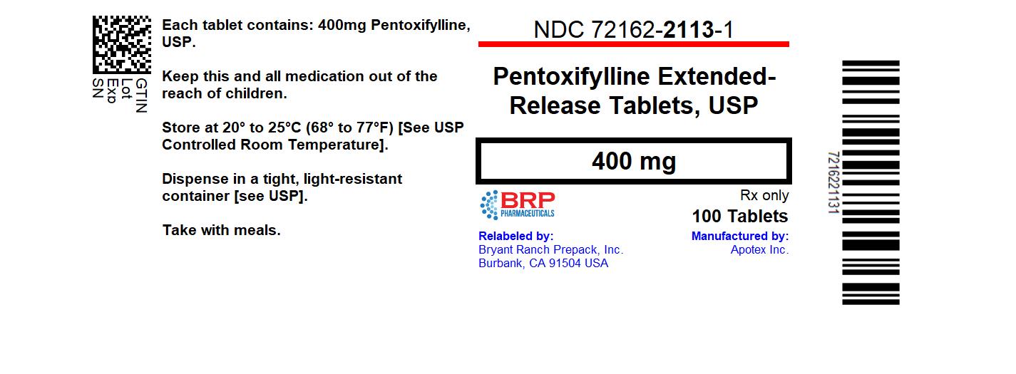 PENTOXIFYLLINE tablet, extended release
