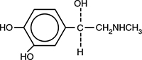 Structural Formula for Epinephrine