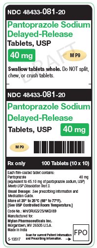 Pantoprazole Sodium DR 40 mg Tablets, USP Unit Carton Label