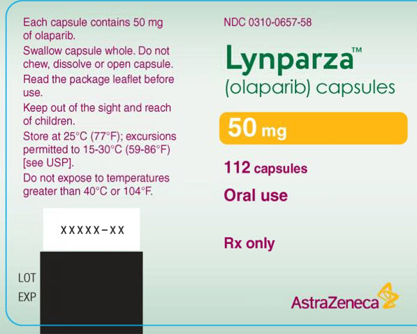 Lynparza 50 mg tablet bottle