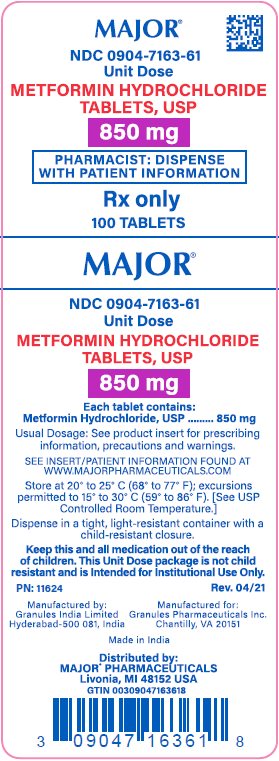 850mg carton label