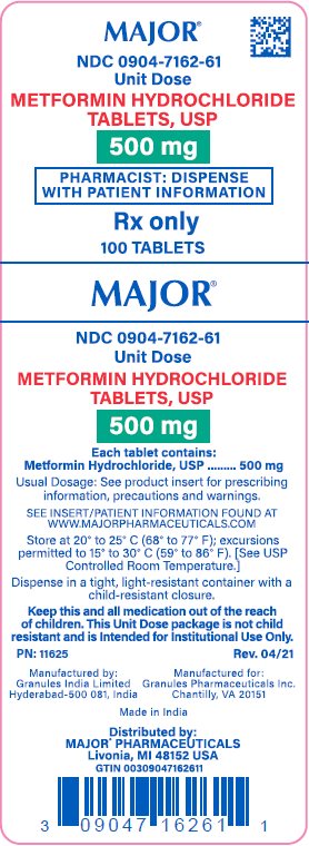 500mg carton label