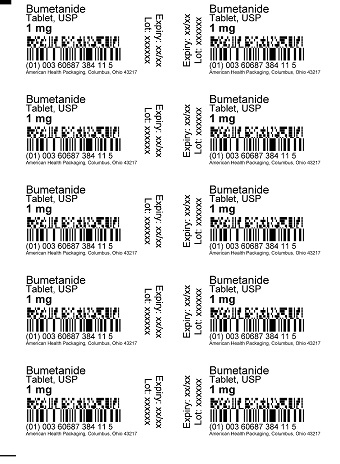 1 mg Bumetanide Tablet Blister (10x10)