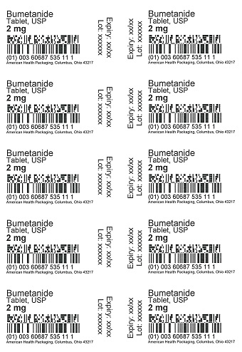 2 mg Bumetanide Tablet Blister