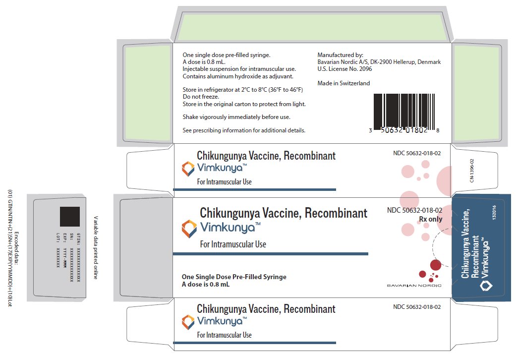 Vimkunya (Chikungunya Vaccine, Recombinant) For Intramuscular Use Carton Label