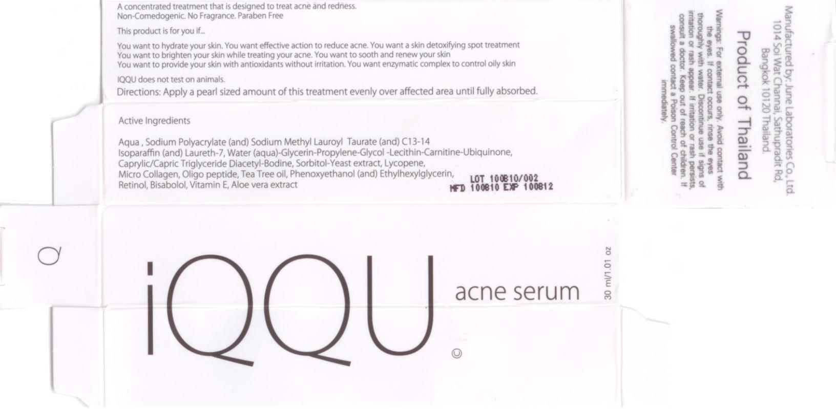 PRINCIPAL DISPLAY PANEL
IQQU Acne Serum