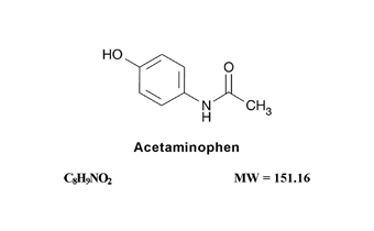 Acetaminophen Chemical Structure