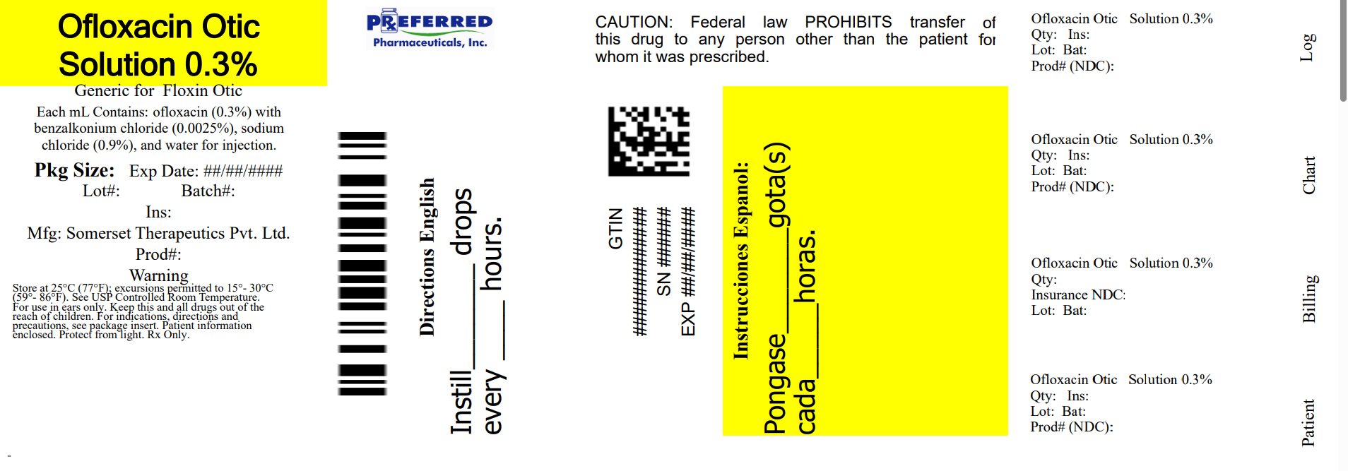 Ofloxacin Otic   Solution 0.3% 