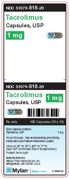 Tacrolimus 5 mg Capsules Unit Carton Label