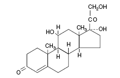 Hydrocortisone (structural formula)